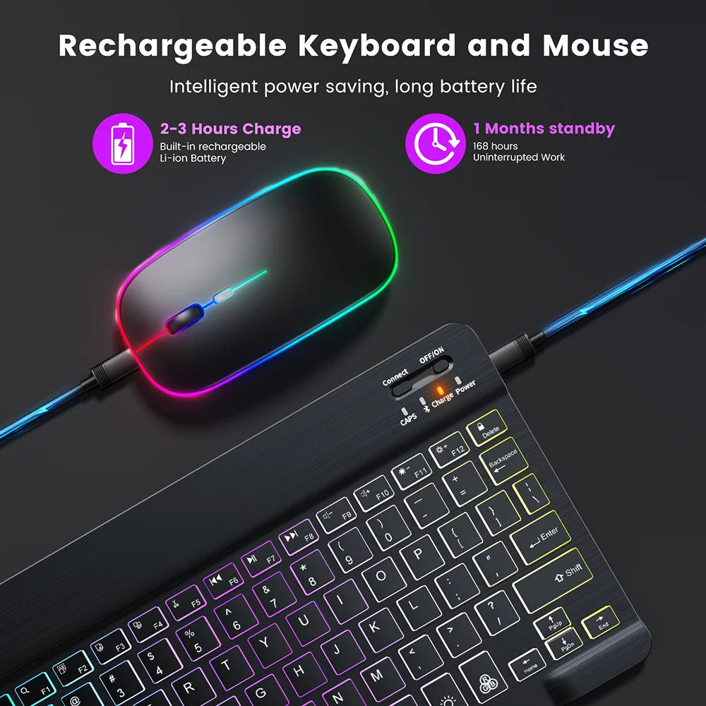 Wireless Bluetooth Keyboard and Mouse