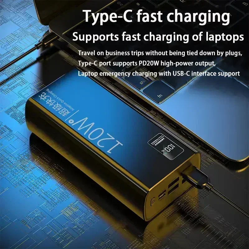 Power Bank 120W Super Fast Charging