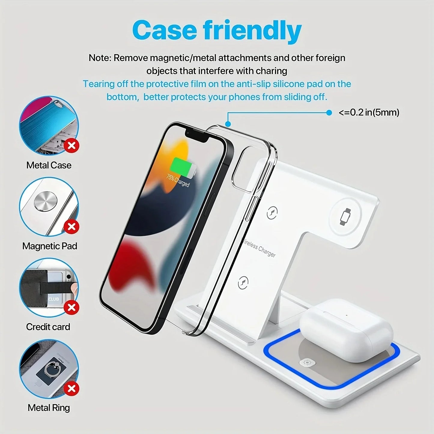 Wireless Charger 3 in 1 For iPhone ONLY