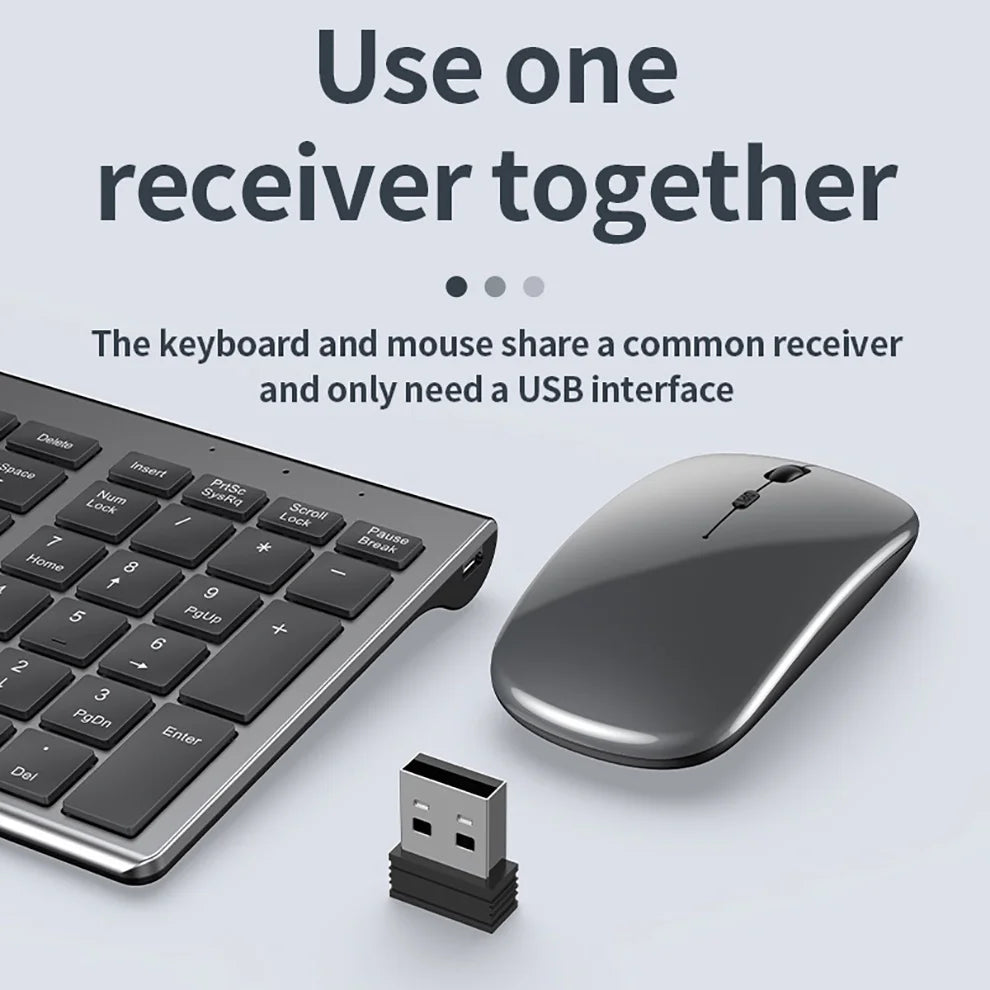 Bluetooth Keyboard and Mouse || Set for Laptop Computer 2.4G USB